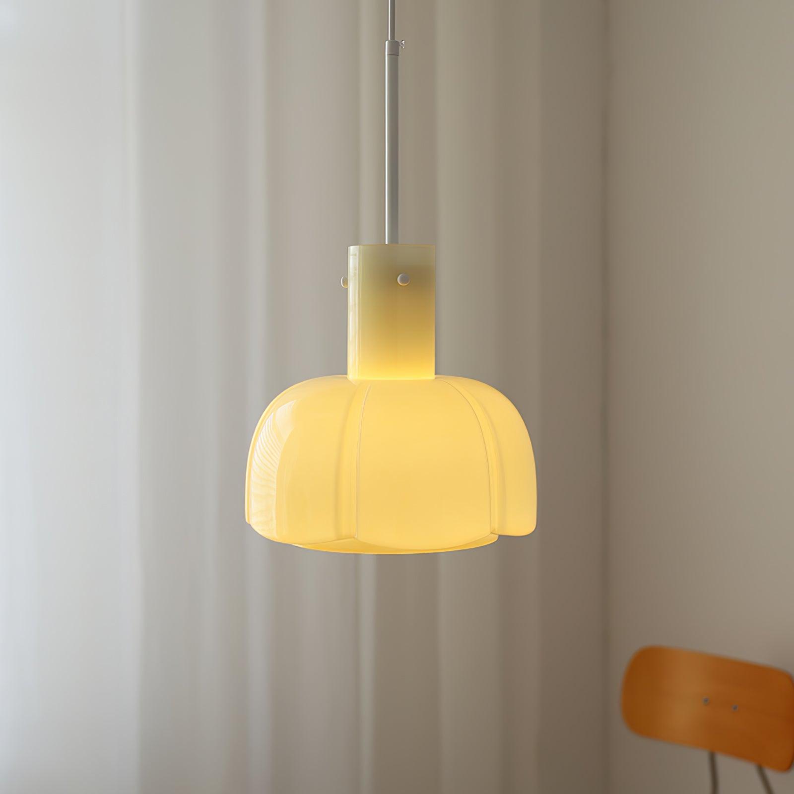 Zentara Glass Contemporary Pendant Light-Neutral Decor