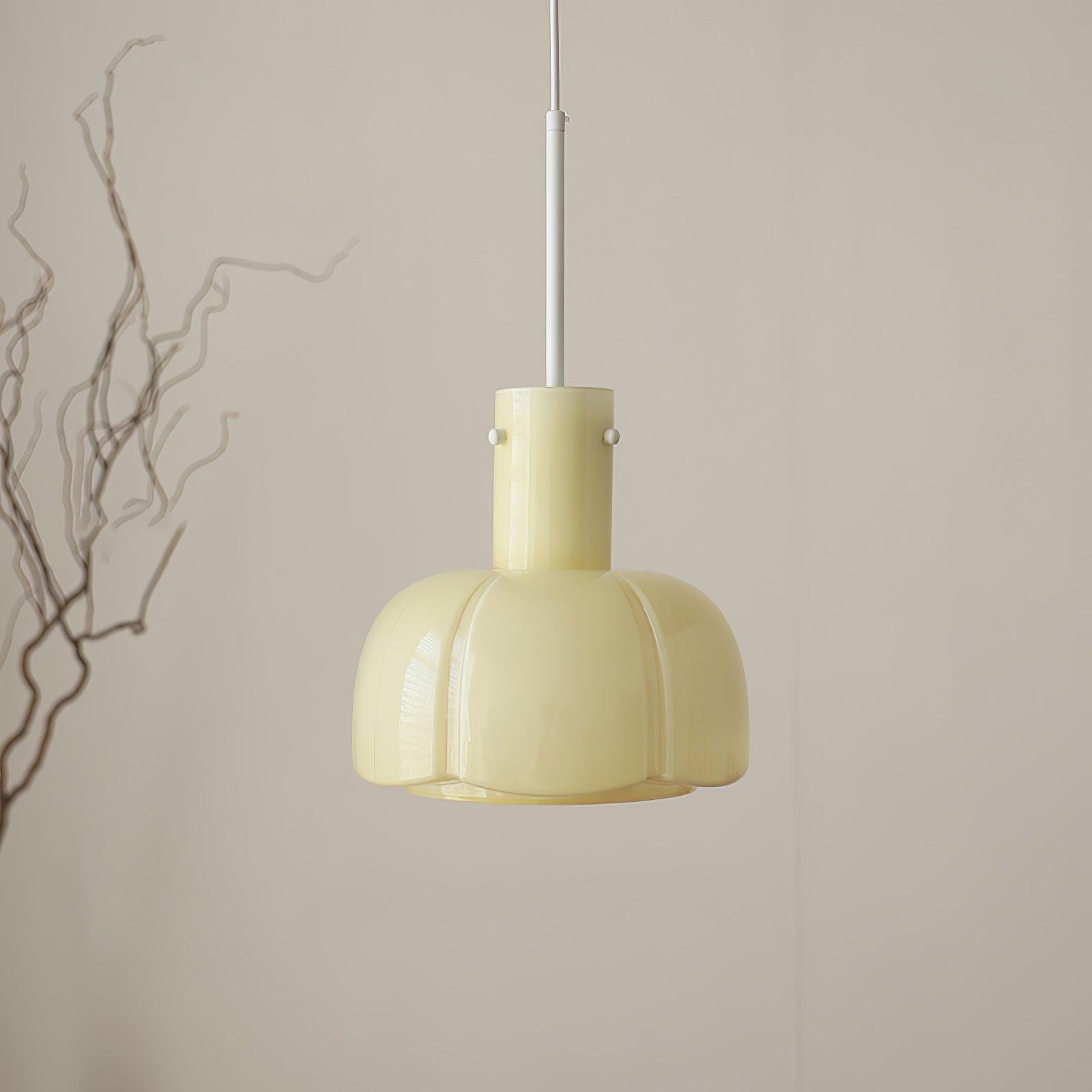 Zentara Glass Contemporary Pendant Light-Neutral Decor