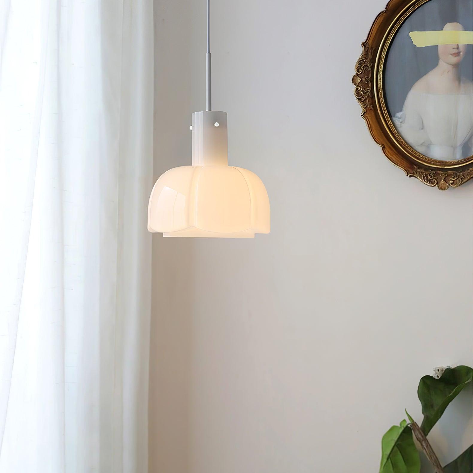 Zentara Glass Contemporary Pendant Light-Neutral Decor
