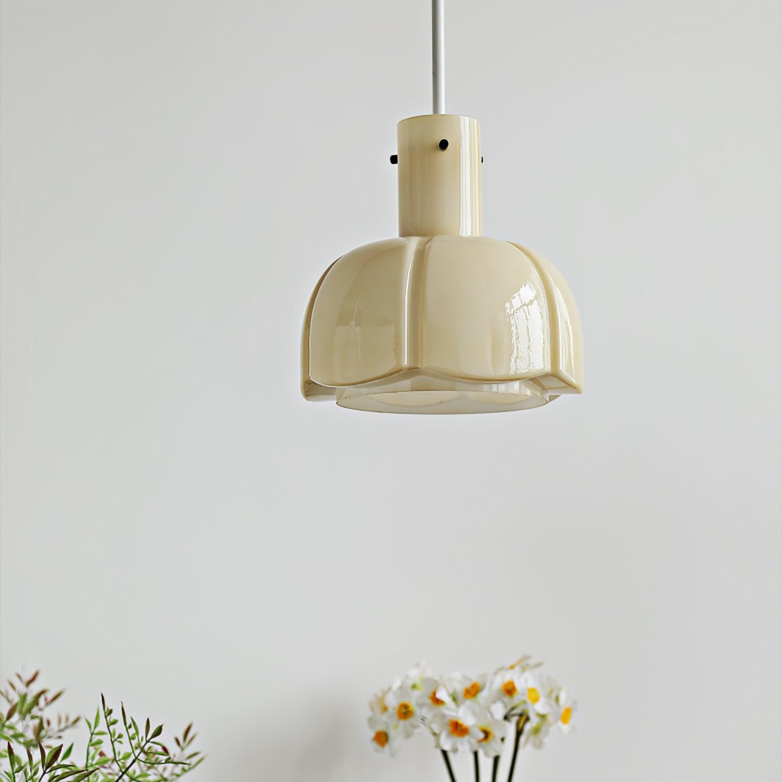 Zentara Glass Contemporary Pendant Light-Neutral Decor