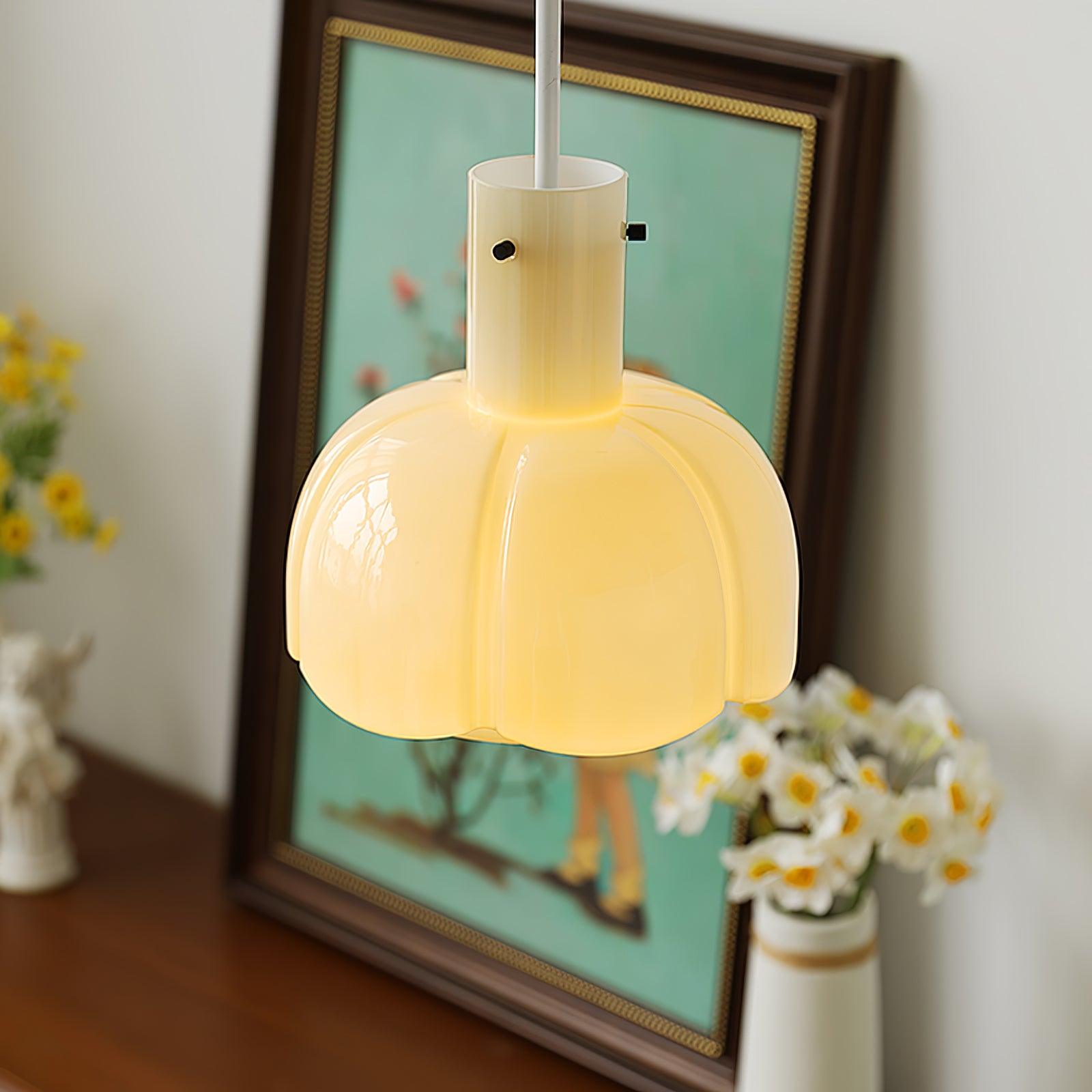 Zentara Glass Contemporary Pendant Light-Neutral Decor