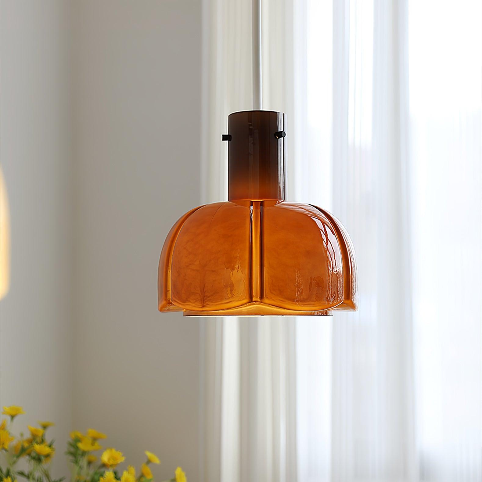 Zentara Glass Contemporary Pendant Light-Neutral Decor
