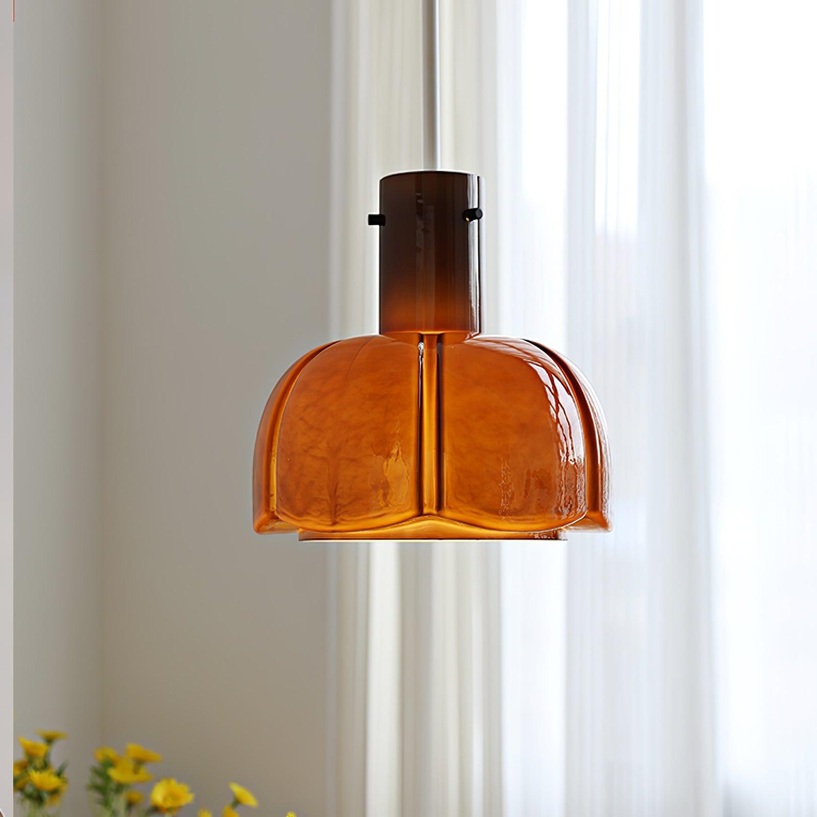 Zentara Glass Contemporary Pendant Light-Neutral Decor