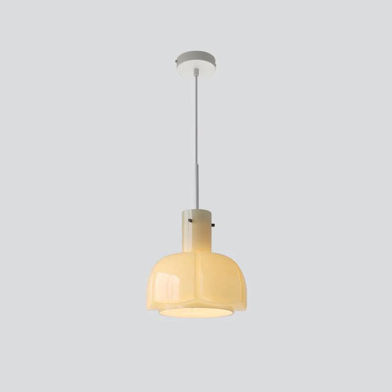Zentara Glass Contemporary Pendant Light-Neutral Decor