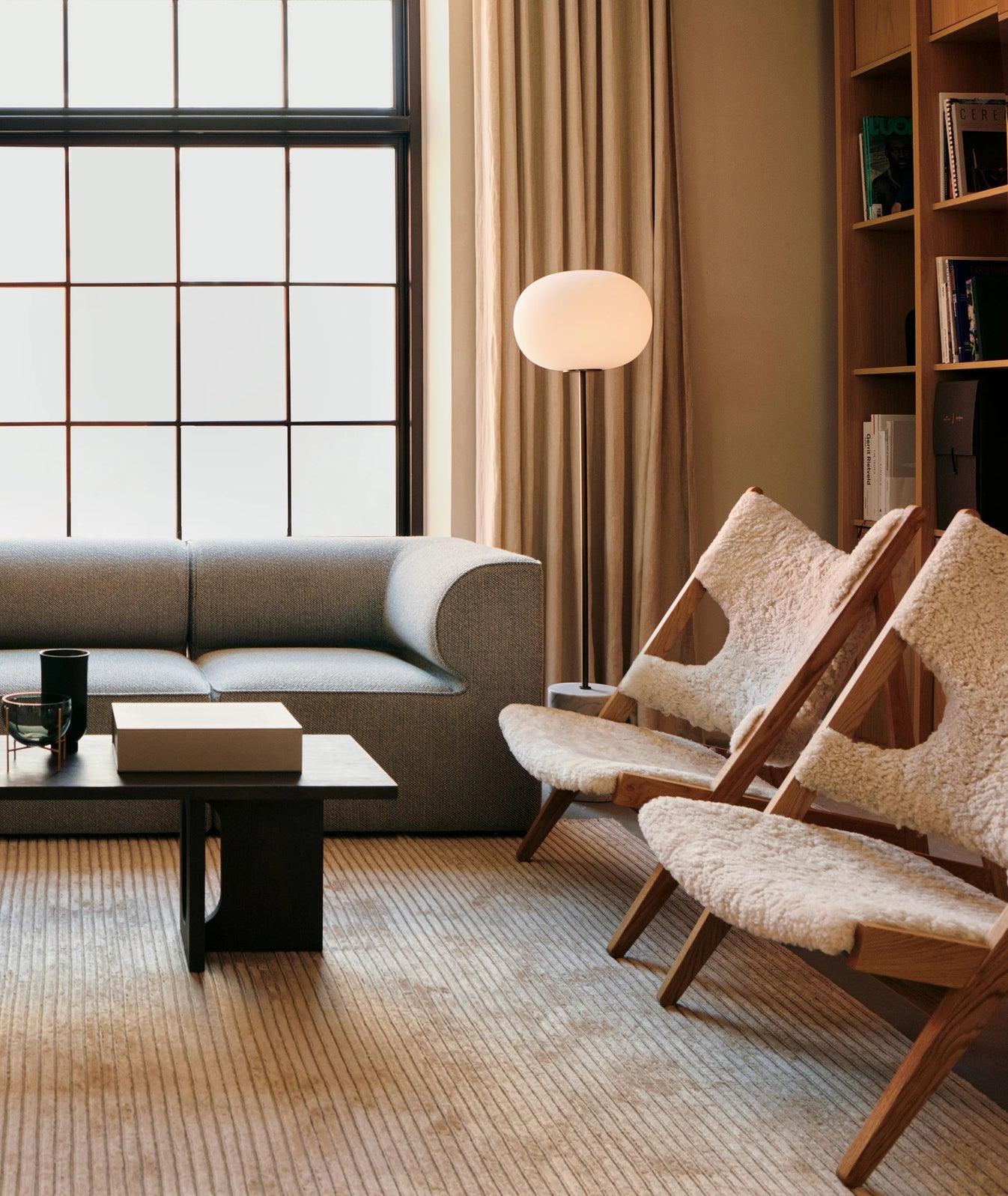 Iloryra Column-Base Travertine Floor Lamp-Neutral Decor