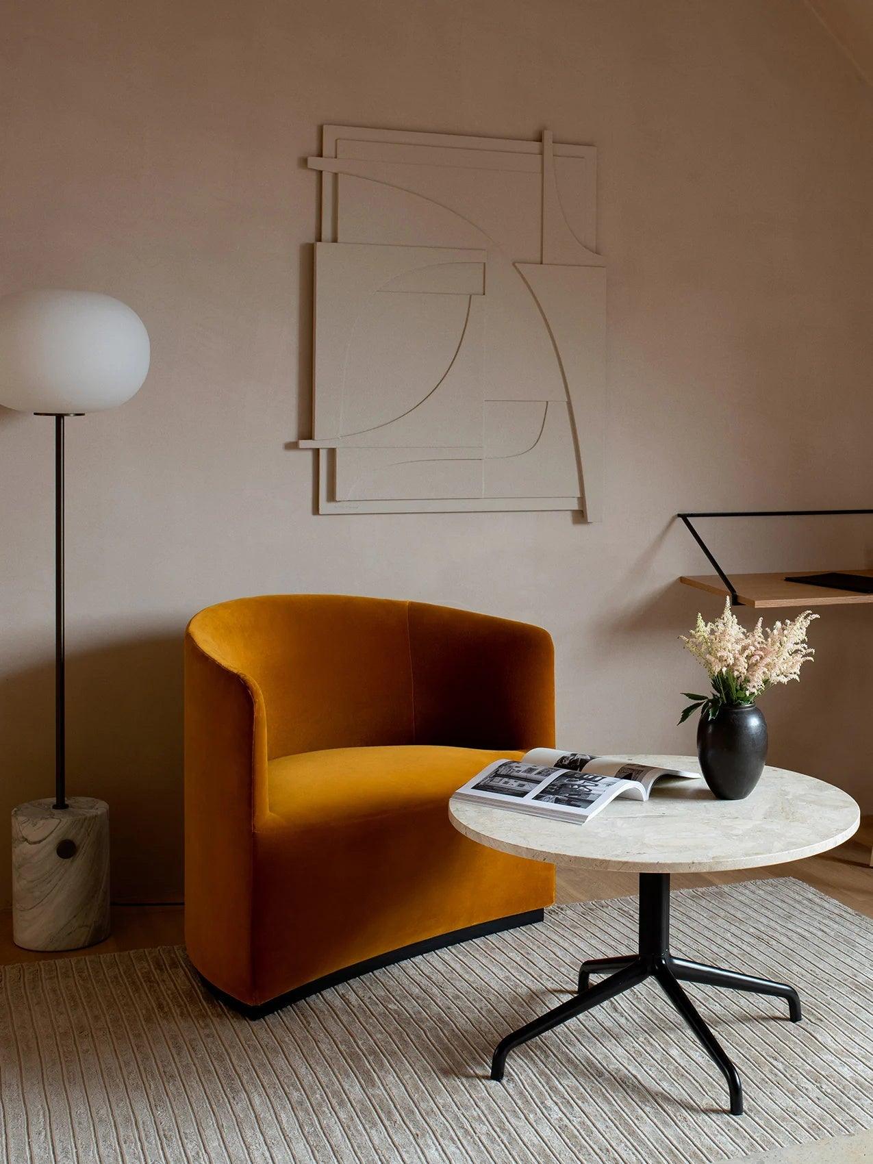 Iloryra Column-Base Travertine Floor Lamp-Neutral Decor