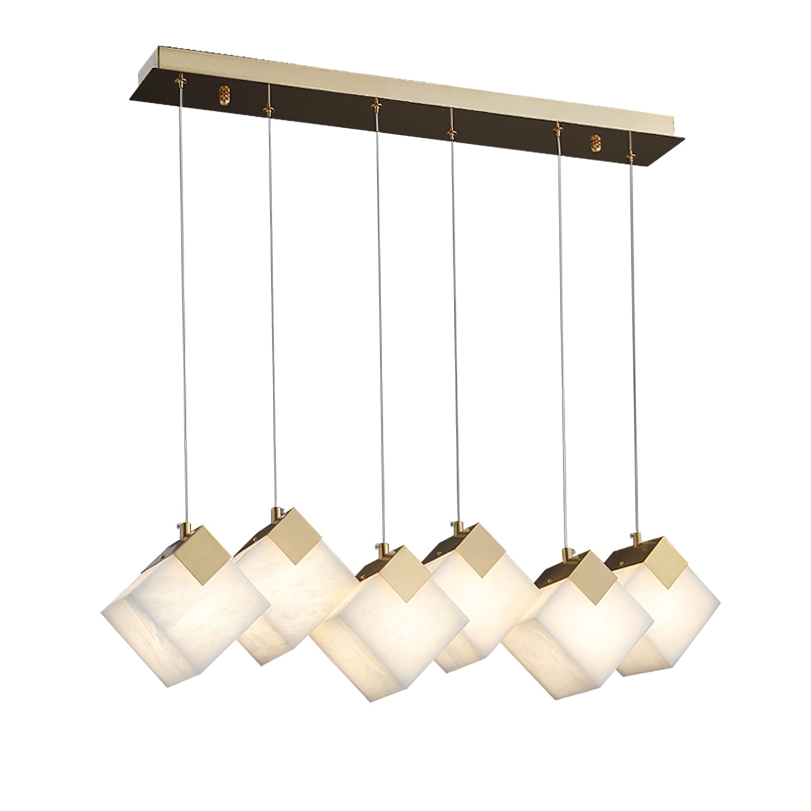 Vevariel Linear Alabaster Pendant Light-Neutral Decor