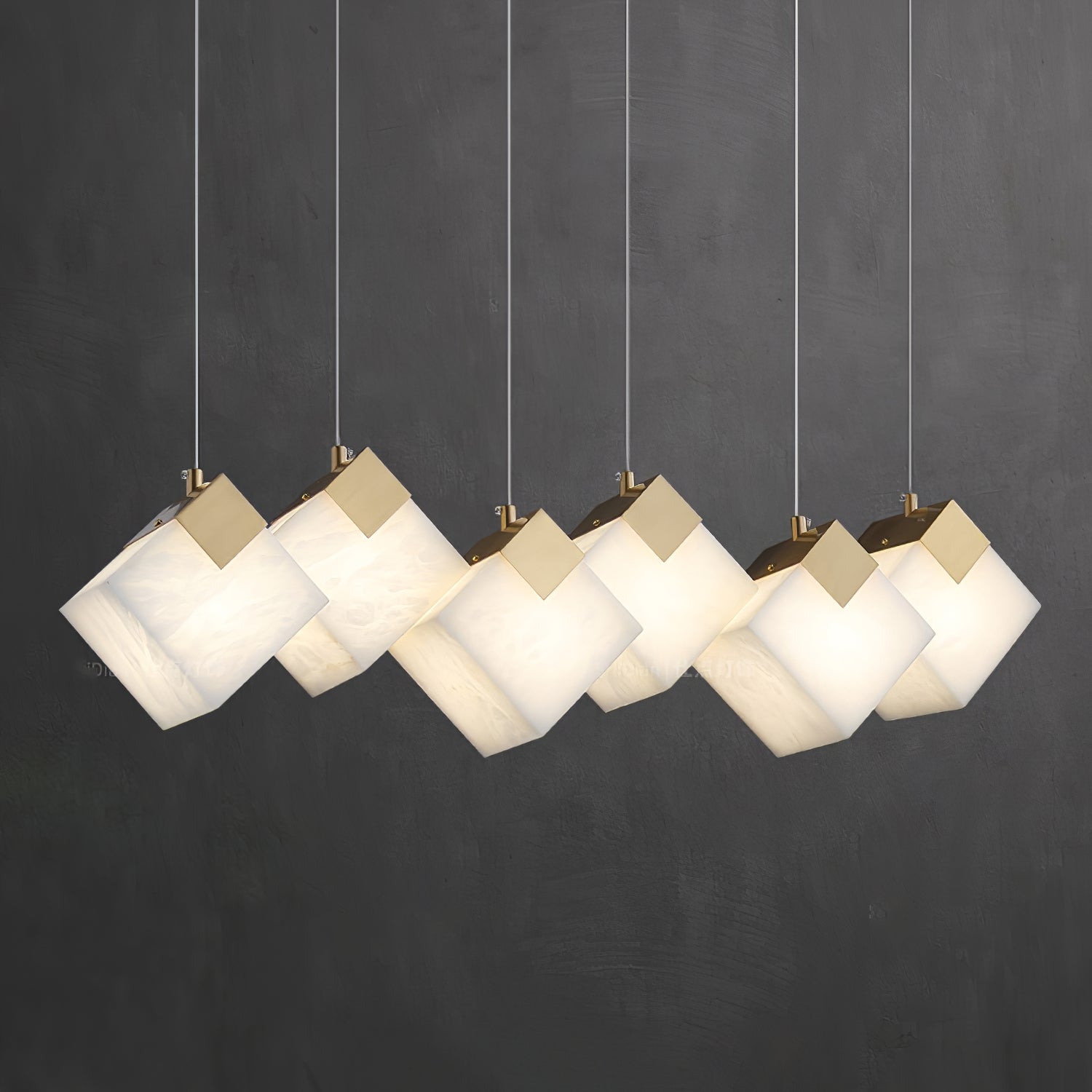 Vevariel Linear Alabaster Pendant Light-Neutral Decor
