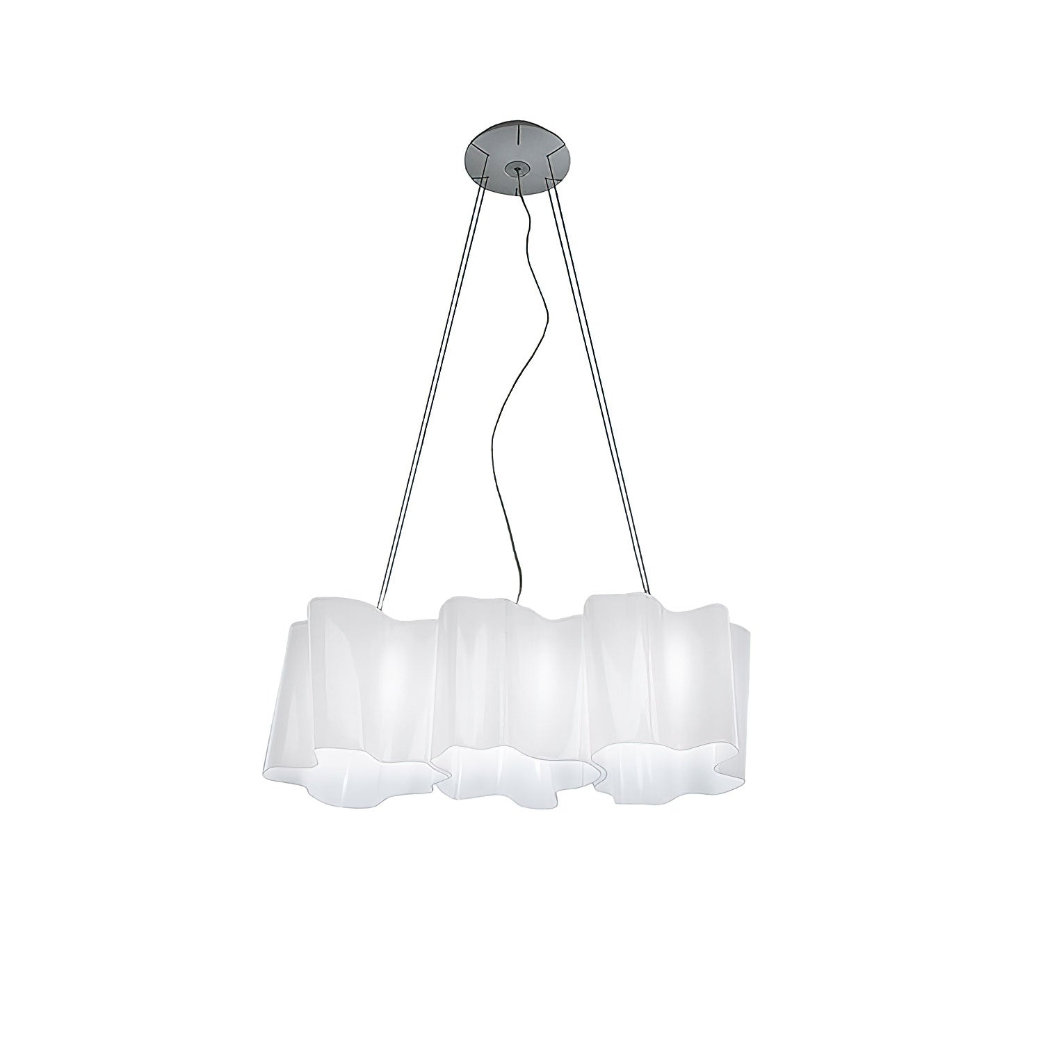 Luminara Glass Chandelier-Neutral Decor