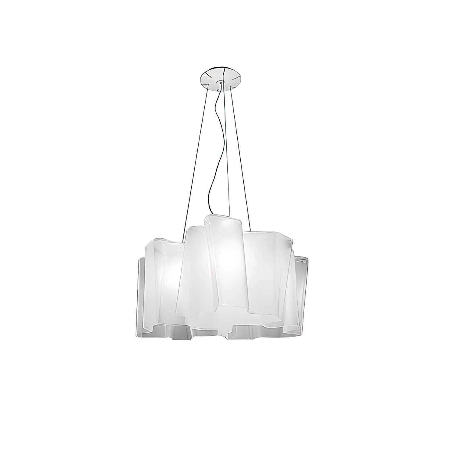 Luminara Glass Chandelier-Neutral Decor