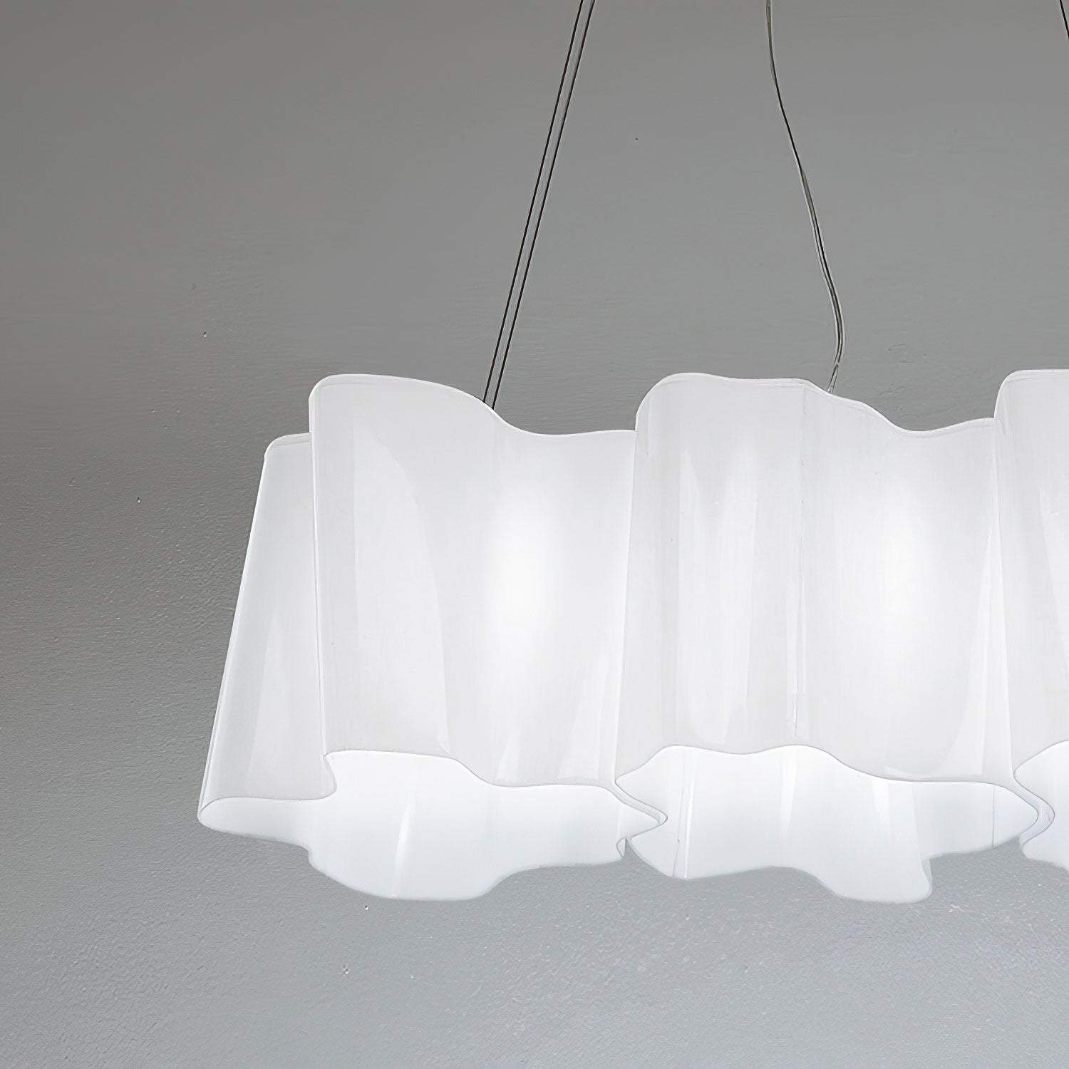 Luminara Glass Chandelier-Neutral Decor