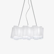 Luminara Glass Chandelier-Neutral Decor