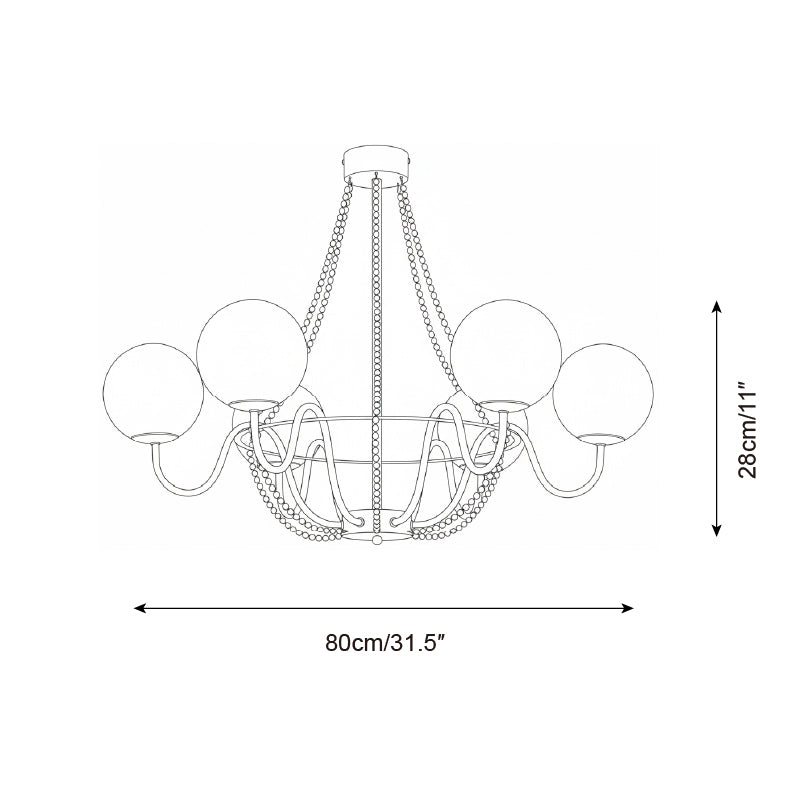 Seraphine Arc Chandelier