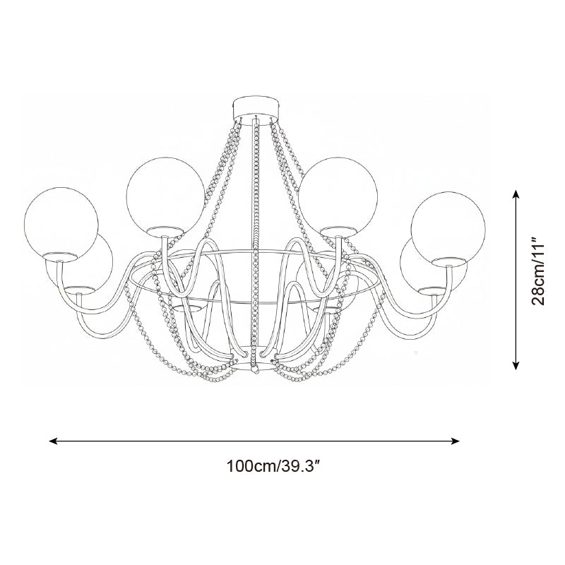 Seraphine Arc Chandelier