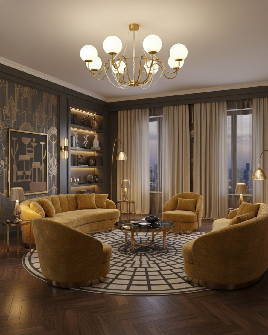 Seraphine Arc Chandelier