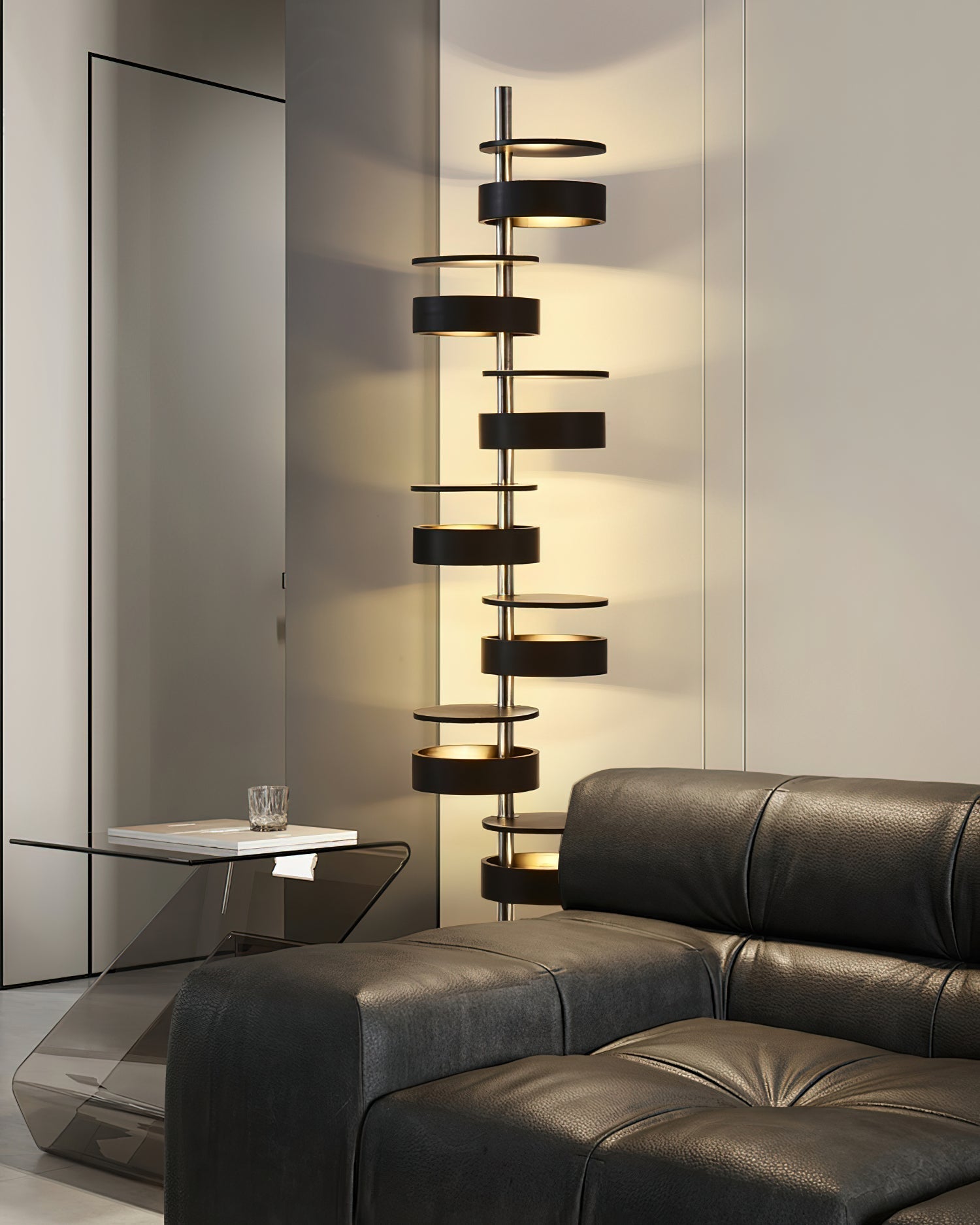 Lynix Wooden Floor Lamp-Neutral Decor