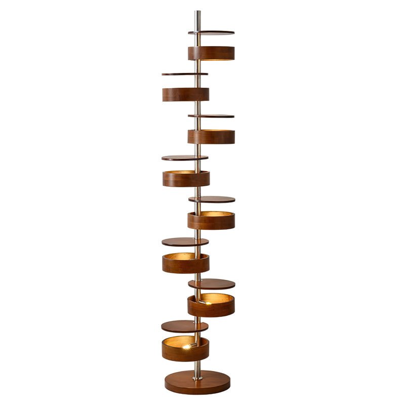 Lynix Wooden Floor Lamp-Neutral Decor