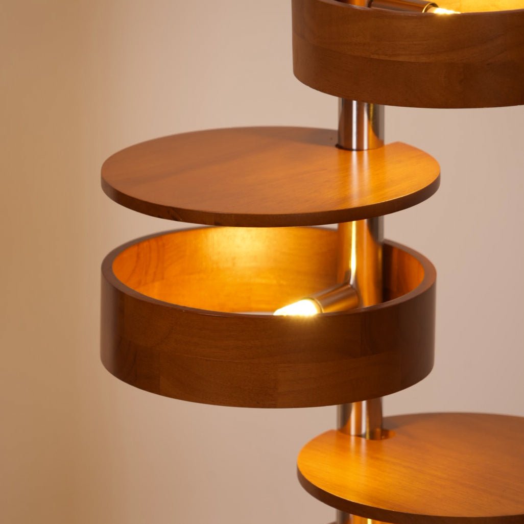 Lynix Wooden Floor Lamp-Neutral Decor