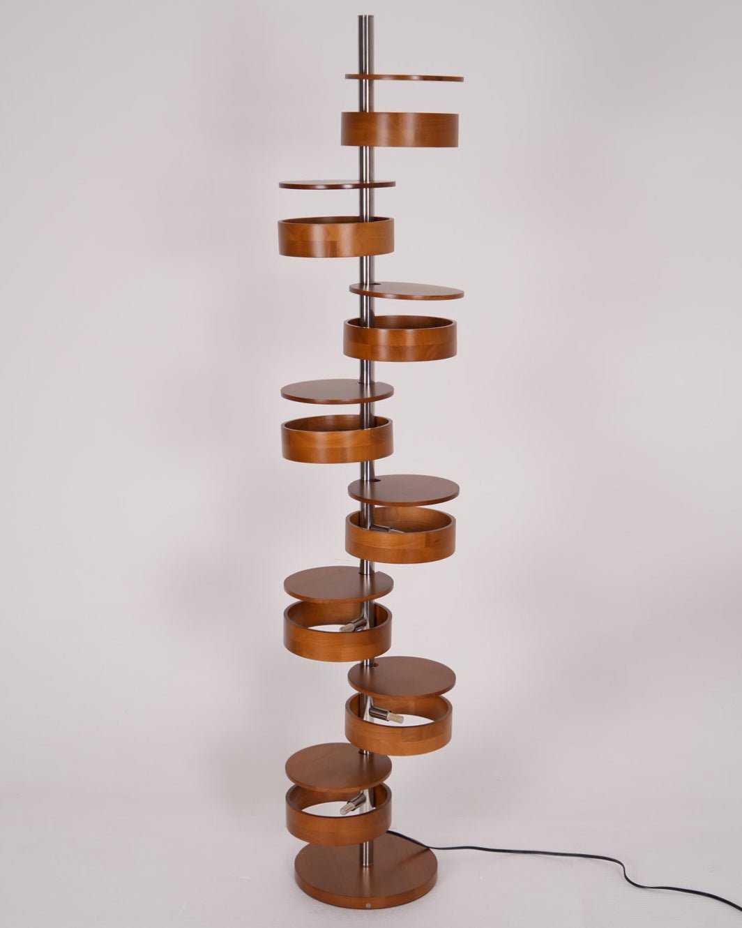 Lynix Wooden Floor Lamp-Neutral Decor