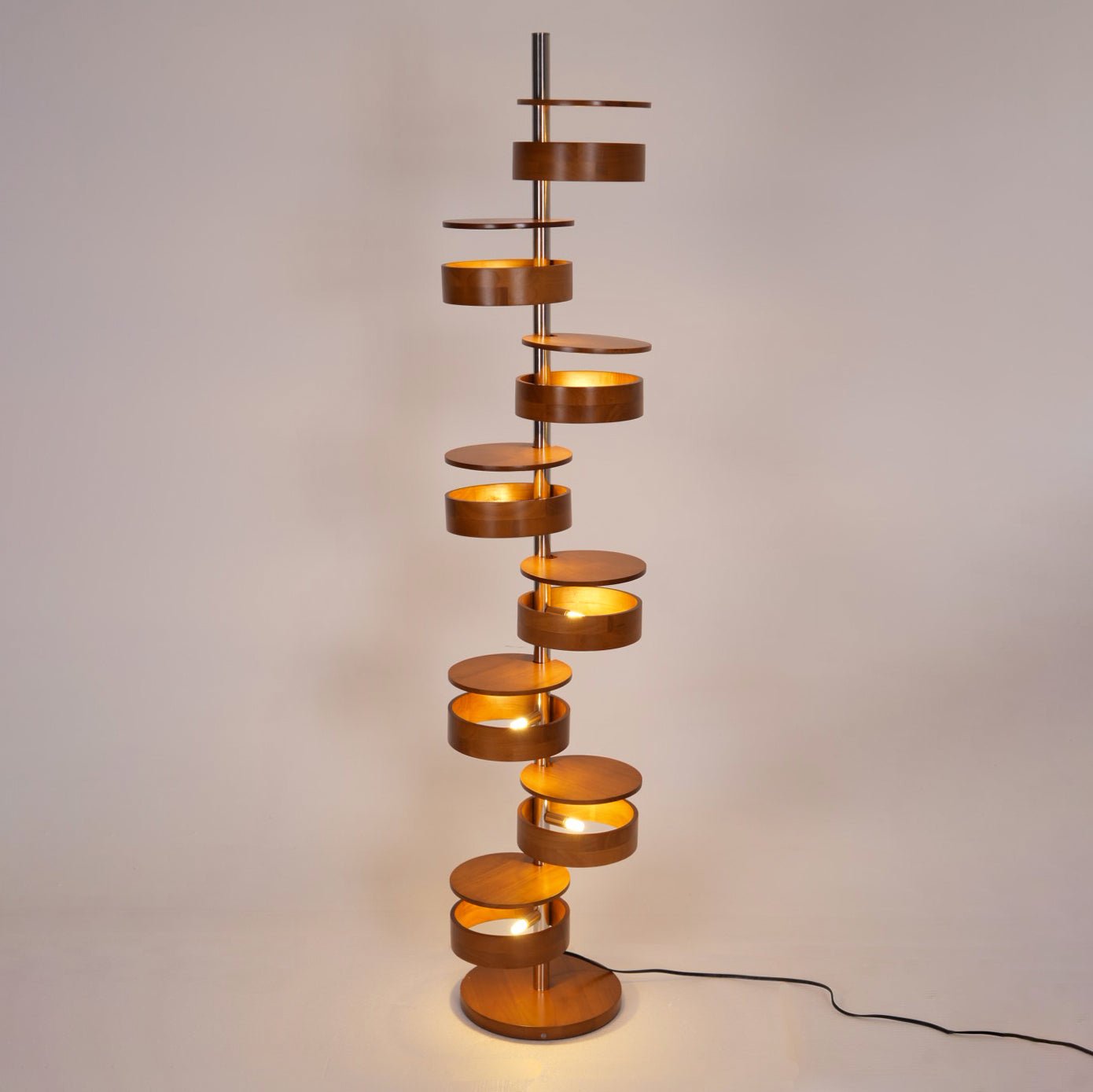 Lynix Wooden Floor Lamp-Neutral Decor