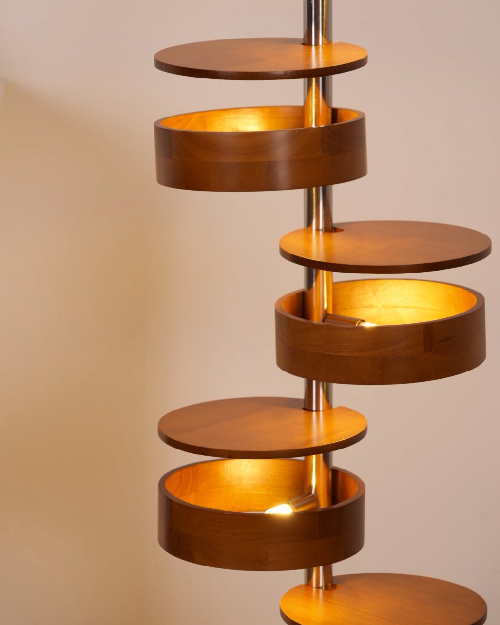 Lynix Wooden Floor Lamp-Neutral Decor