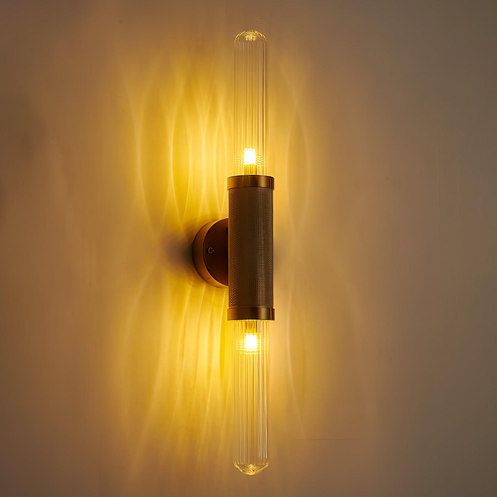 Alorira Nordic Art Column Glass Wall Sconce-Neutral Decor