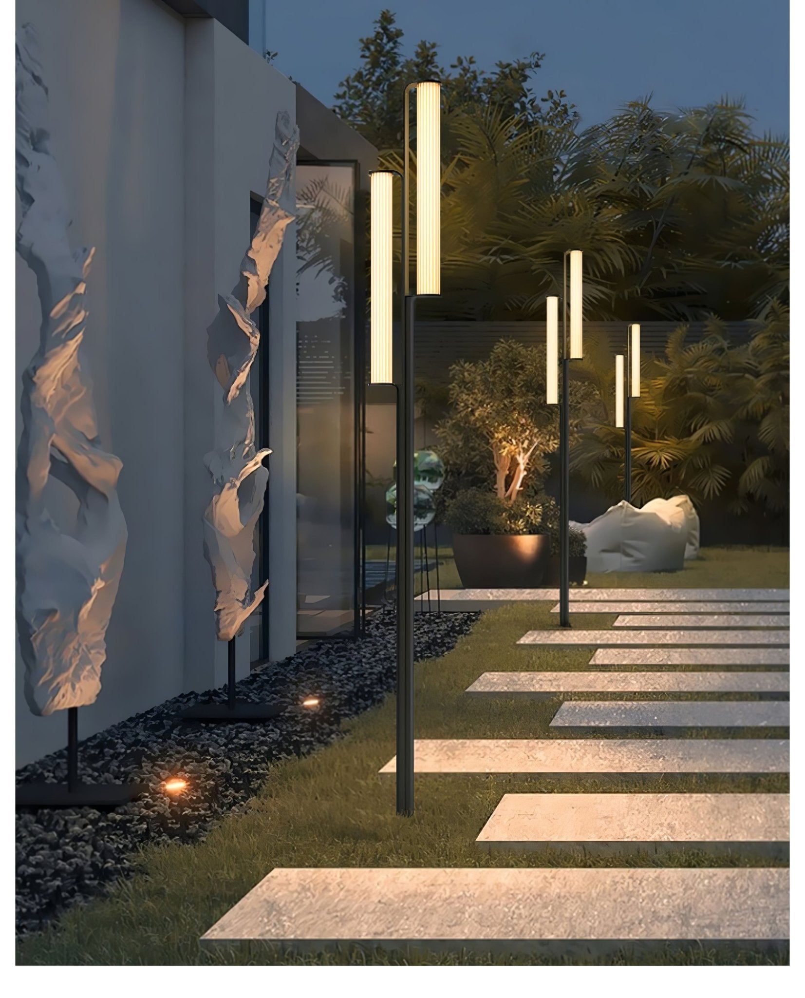Reldax Arc Outdoor Post Lamp-Neutral Decor