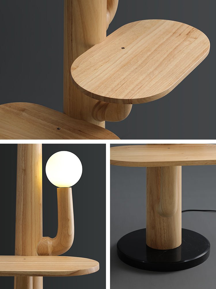 Rymb Wood Tree Floor Lamp-Neutral Decor
