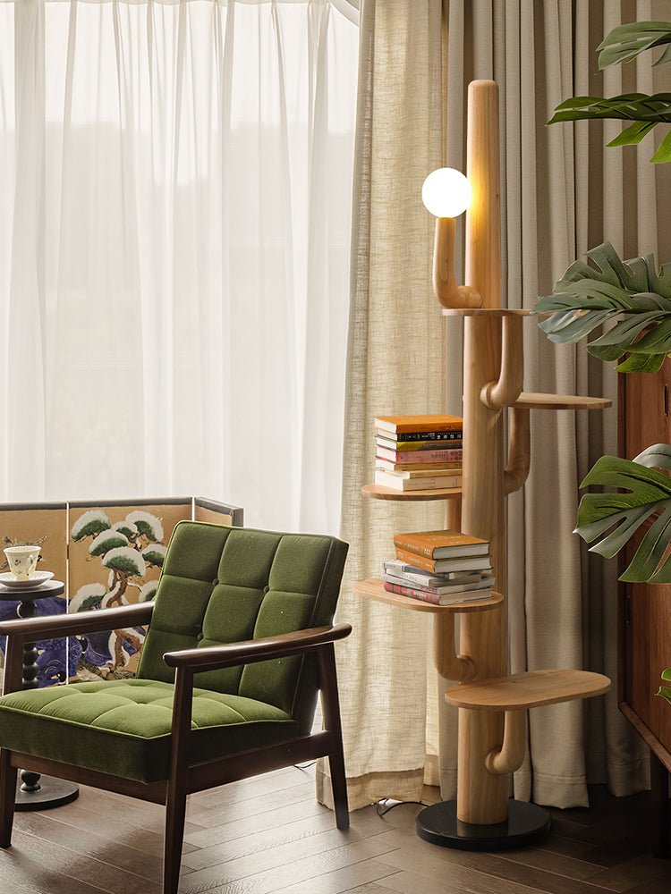 Rymb Wood Tree Floor Lamp-Neutral Decor
