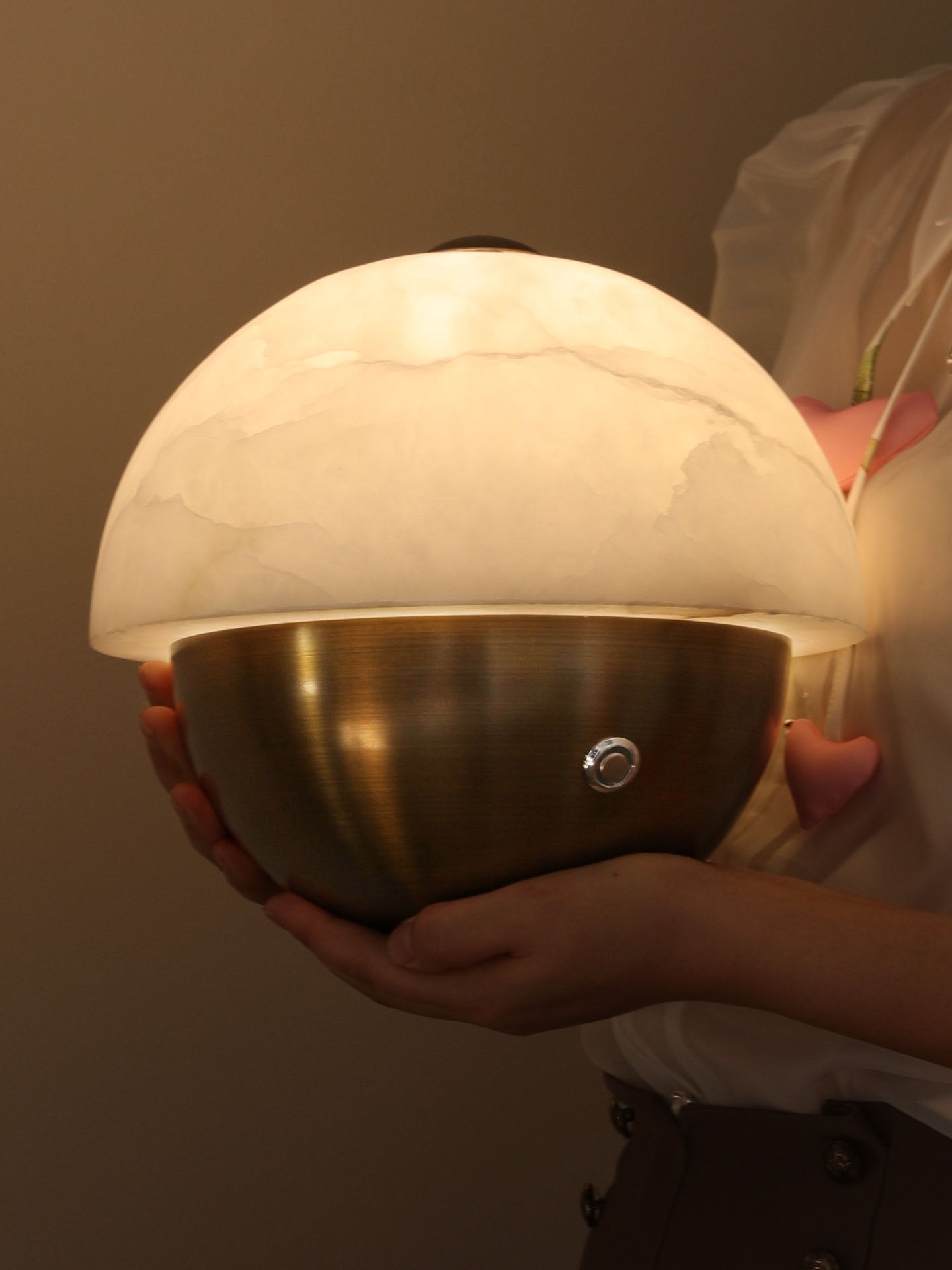 Crol Alabaster Mini Table Lamp-Neutral Decor