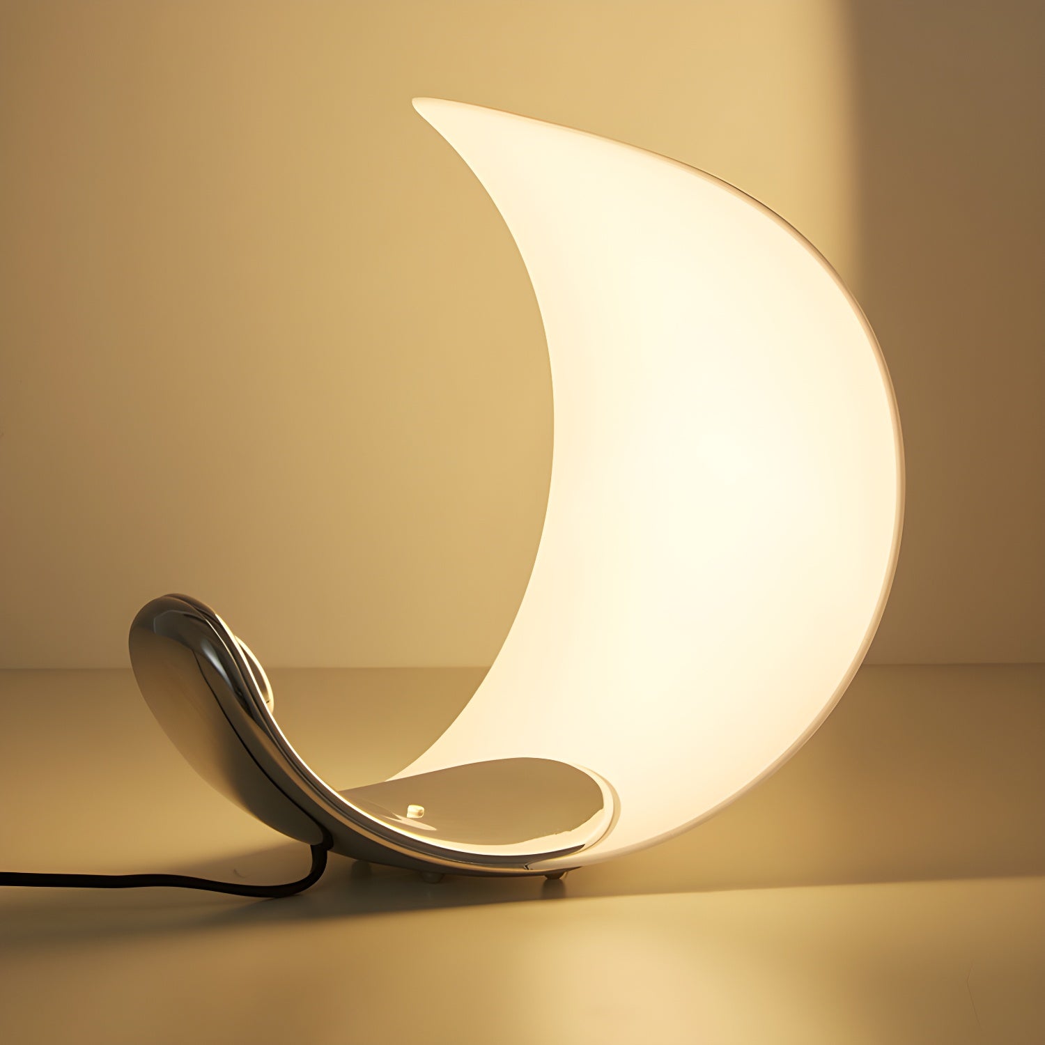 Lunora Elegant Flow Table Lamp-Neutral Decor