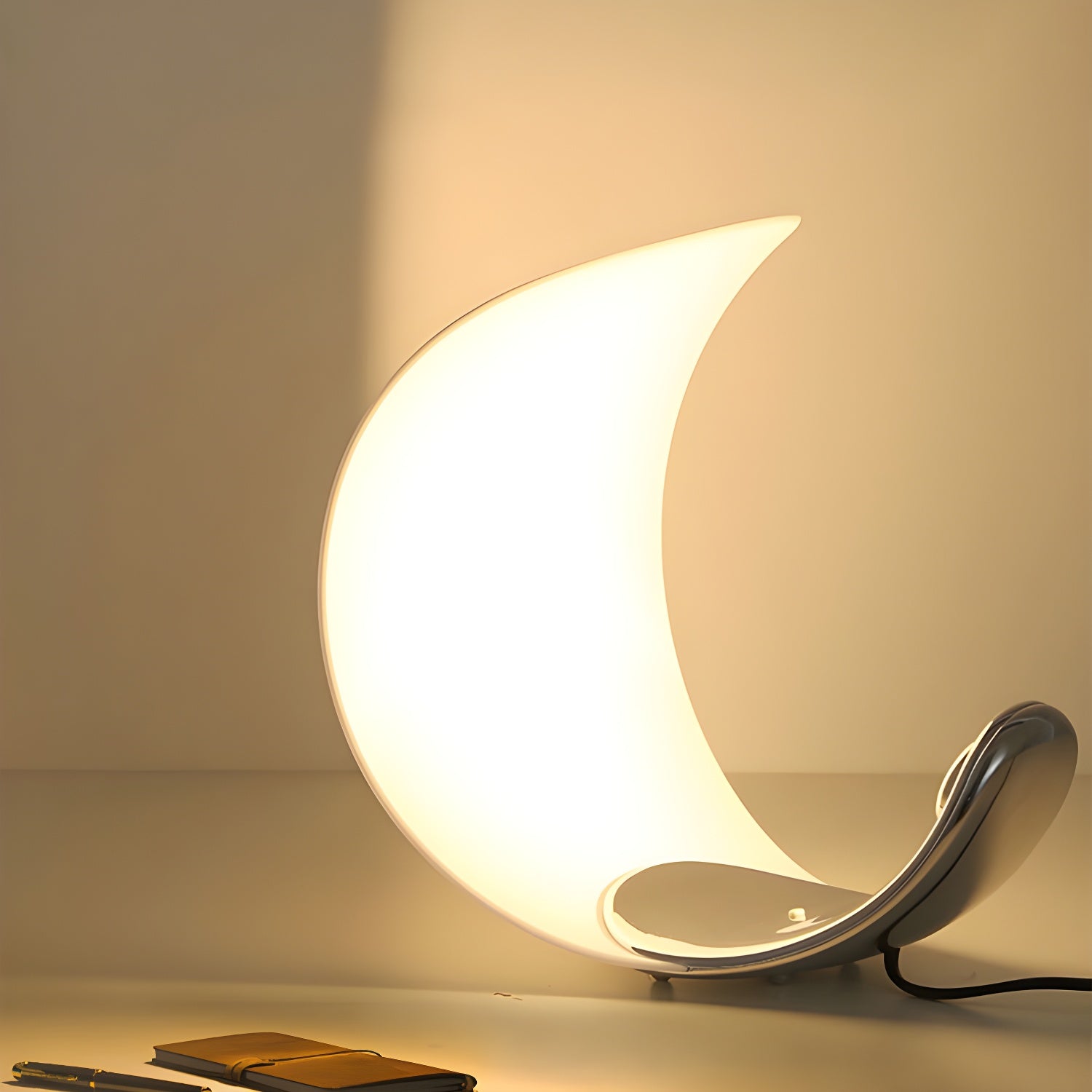 Lunora Elegant Flow Table Lamp-Neutral Decor