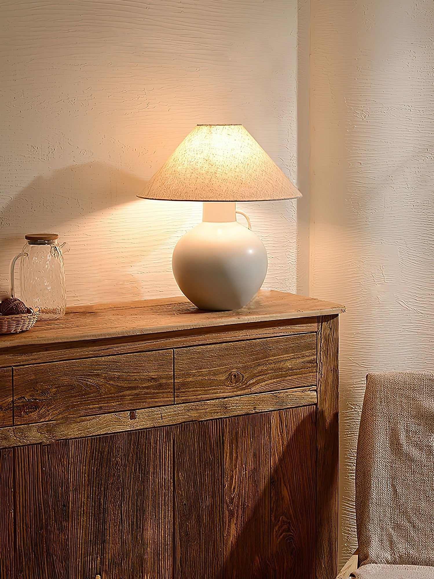 Lumina Opal Ceramic Table Lamp-Neutral Decor