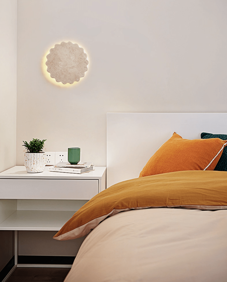 Luna Scallop Wall Lamp-Neutral Decor