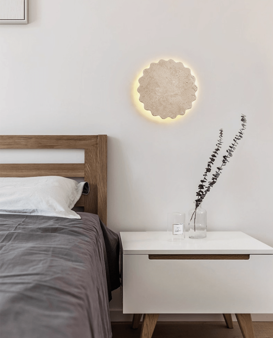 Luna Scallop Wall Lamp-Neutral Decor