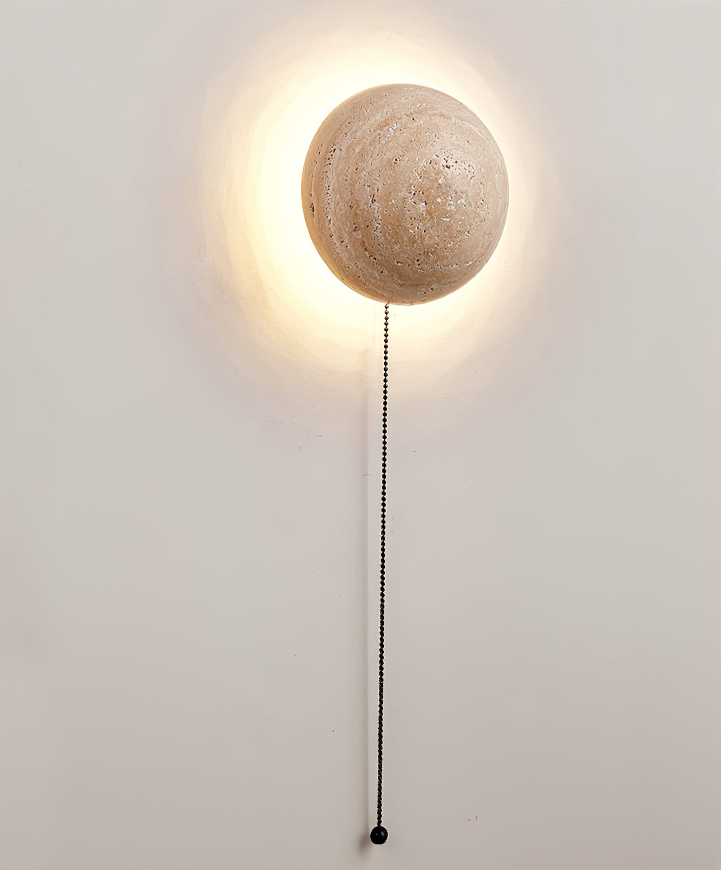Nyvarion Minimalist Travertine Wall Light-Neutral Decor