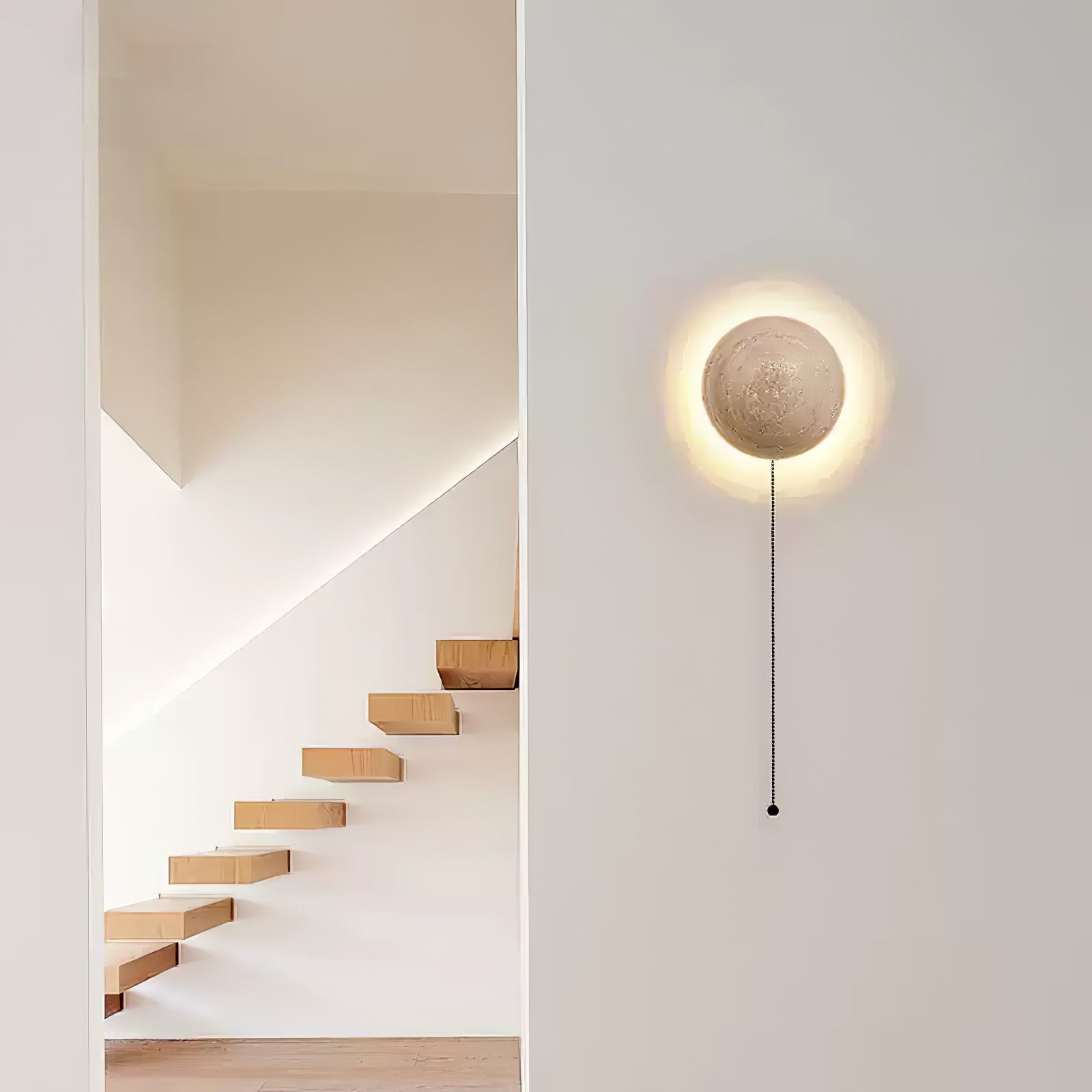 Vexael Minimalist Travertine Wall Light-Neutral Decor