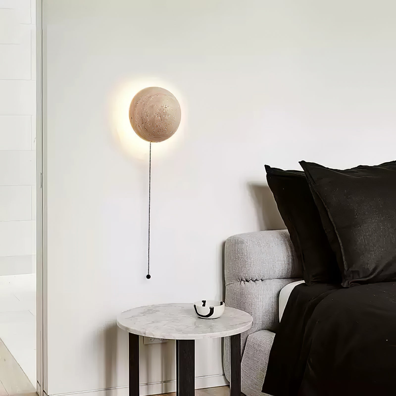 Vexael Minimalist Travertine Wall Light-Neutral Decor
