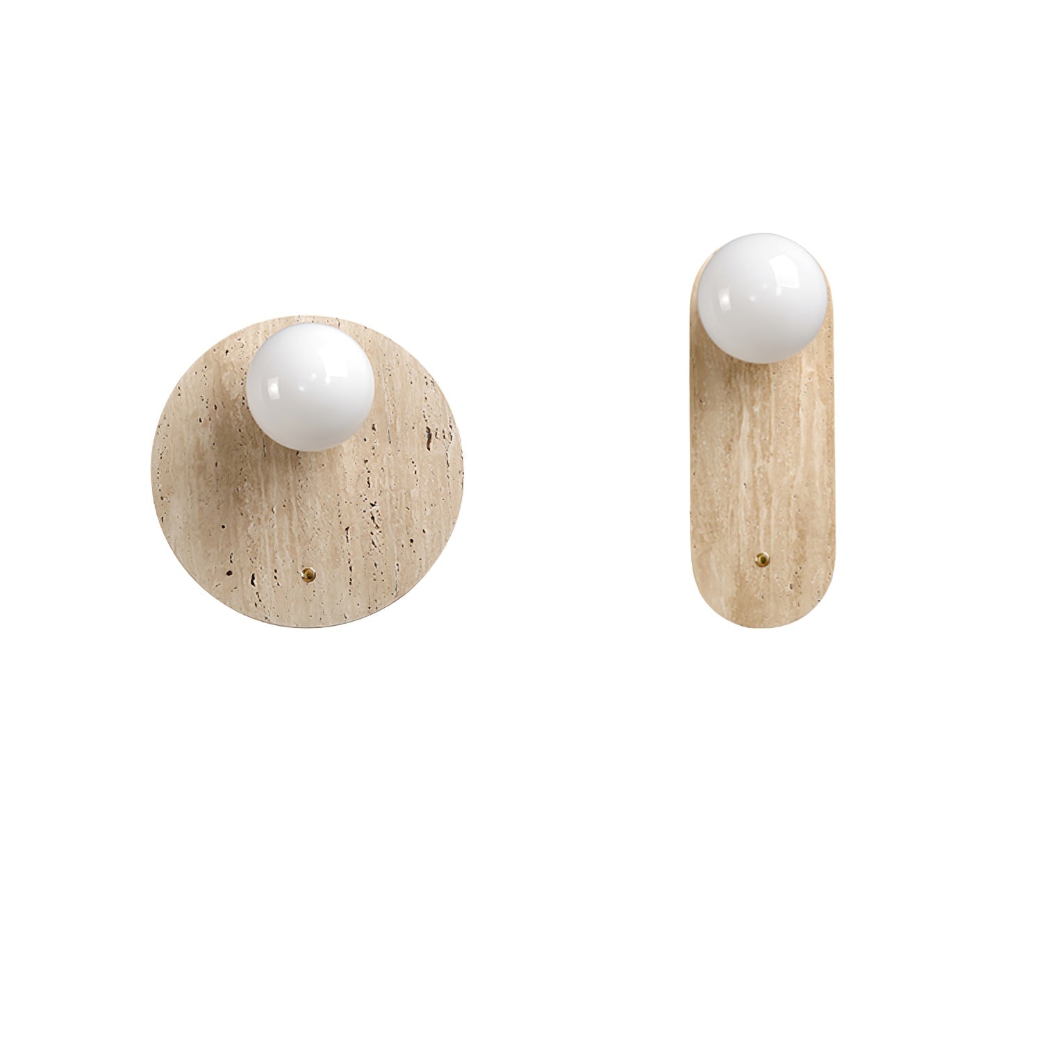 Fioren Minimalist Travertine Wall Light-Neutral Decor