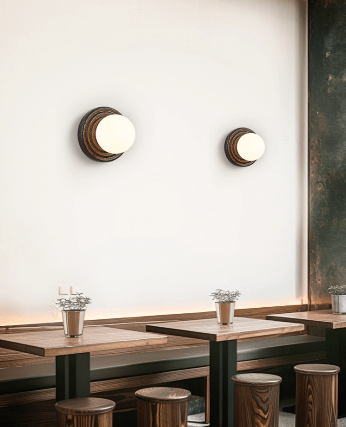 Mevx Travertine Wall Sconce-Neutral Decor