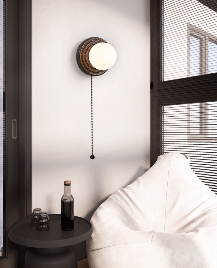 Mevx Travertine Wall Sconce-Neutral Decor