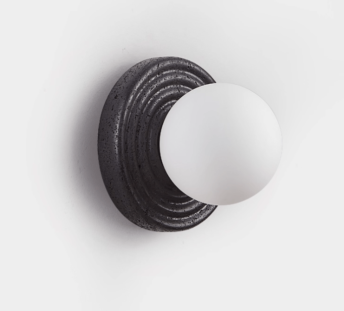 Mevx Travertine Wall Sconce-Neutral Decor