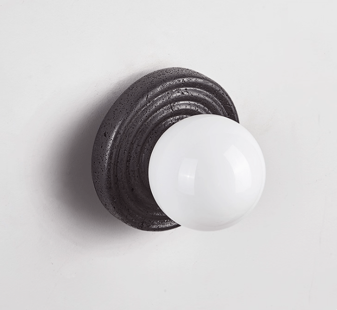 Mevx Travertine Wall Sconce-Neutral Decor