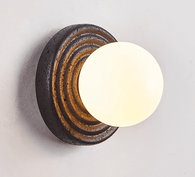 Mevx Travertine Wall Sconce-Neutral Decor