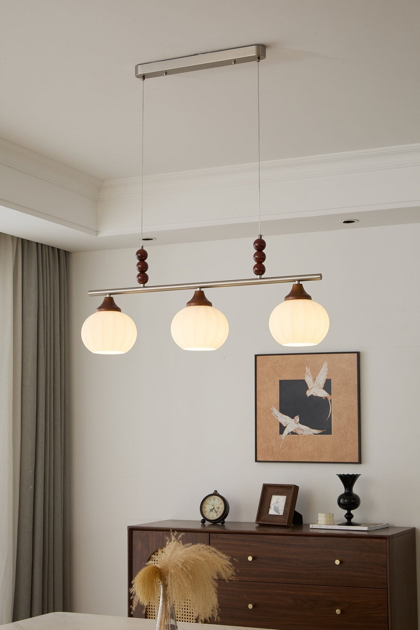 Nyla Retro Glass Pendant Lamp-Neutral Decor
