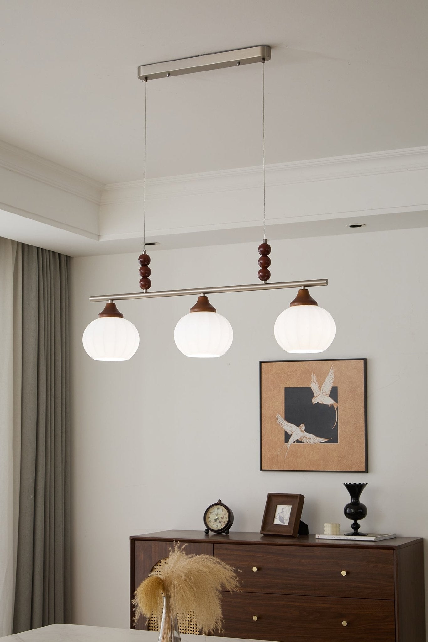Nyla Retro Glass Pendant Lamp-Neutral Decor
