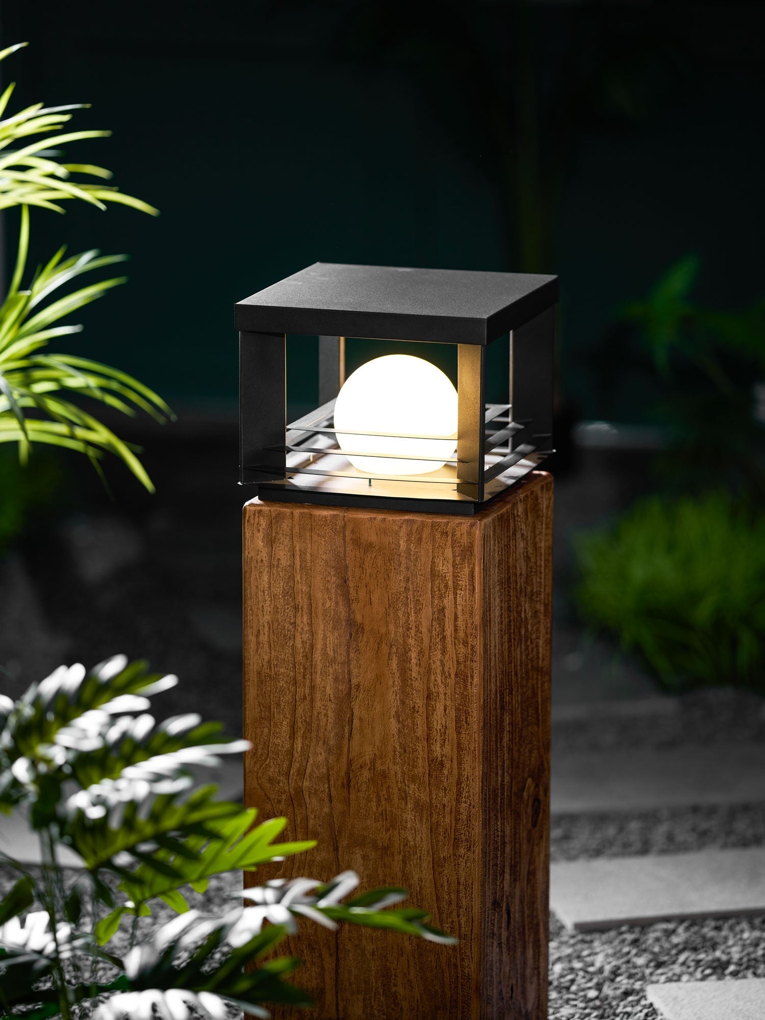 Mirelle Crate Outdoor Lamp-Neutral Decor