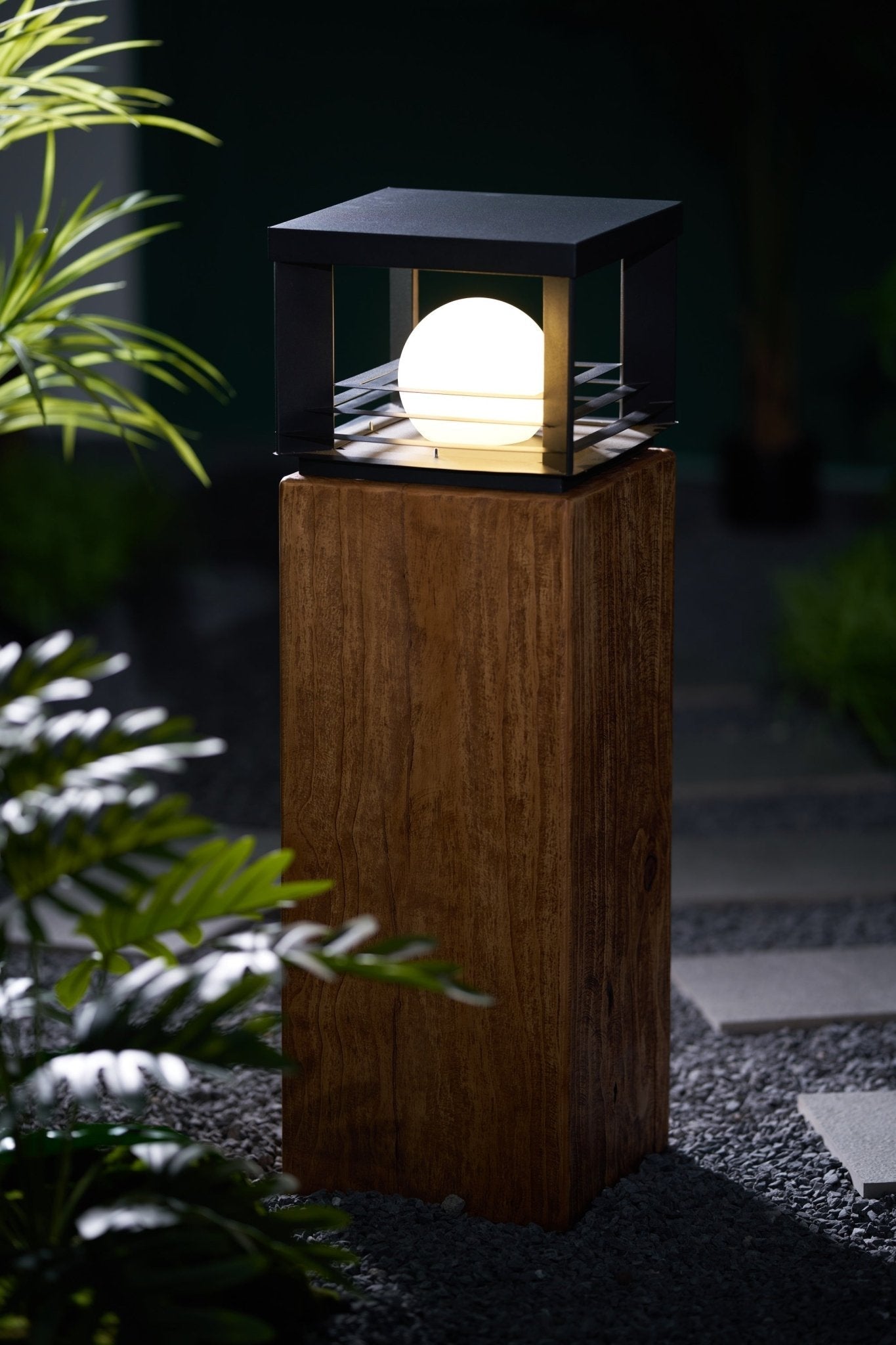 Mirelle Crate Outdoor Lamp-Neutral Decor