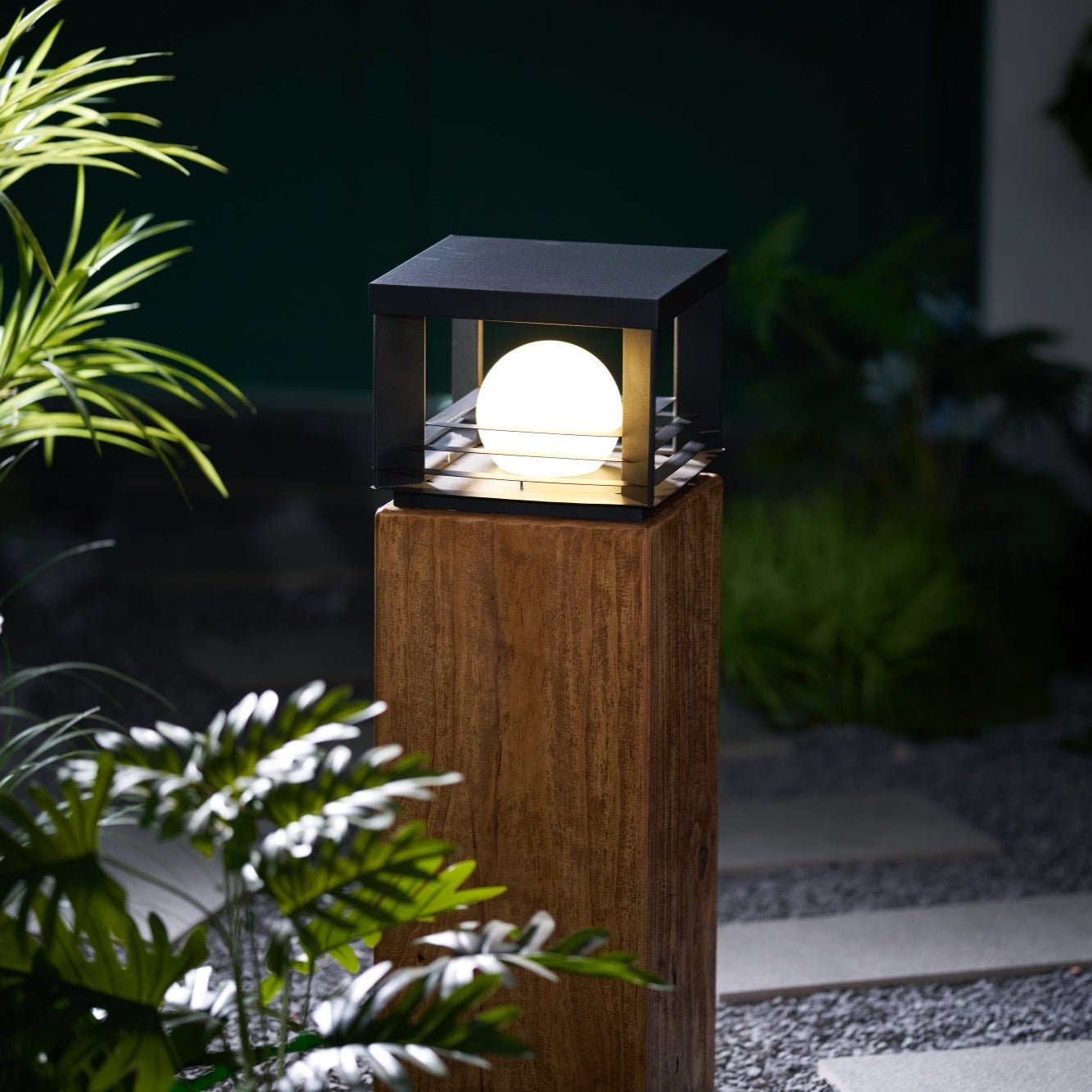 Mirelle Crate Outdoor Lamp-Neutral Decor