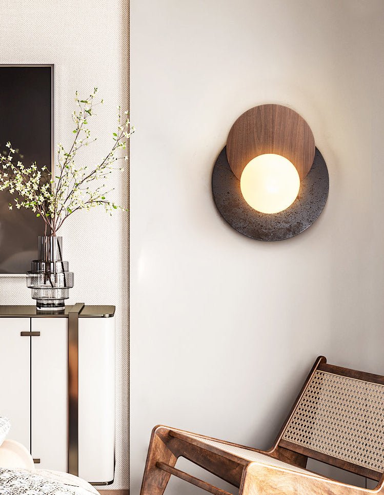Lunar Embrace Sconce-Neutral Decor